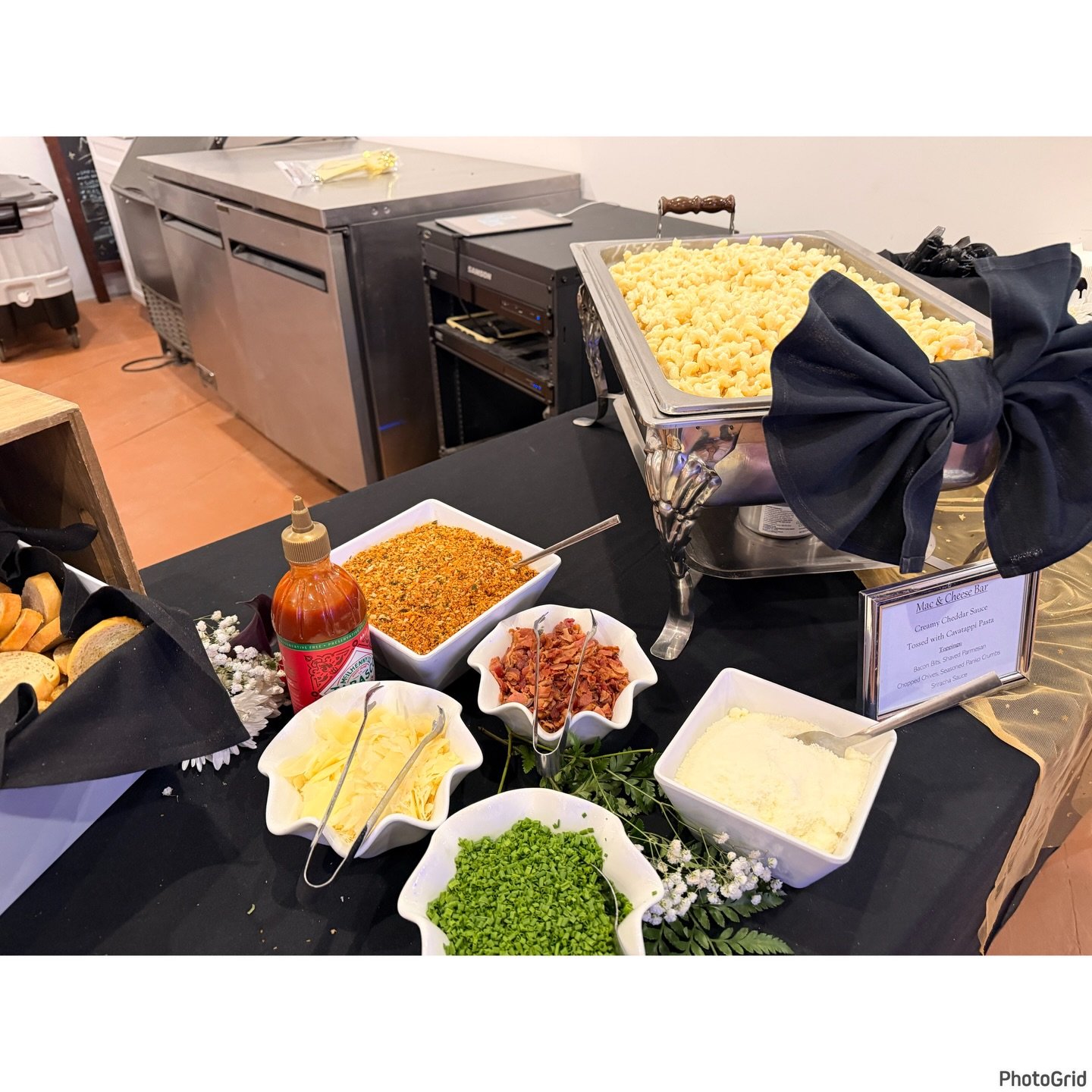 Our Mac &amp; Cheese Bar all set up at @hivepublicmarket! Thank you for having us!