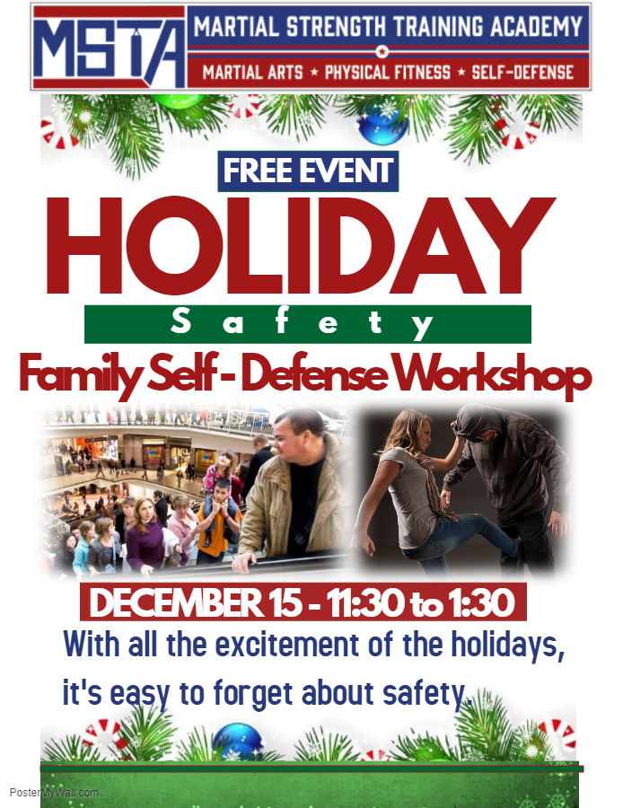 FREE- Holiday Safety Family Self - Defense Workshop