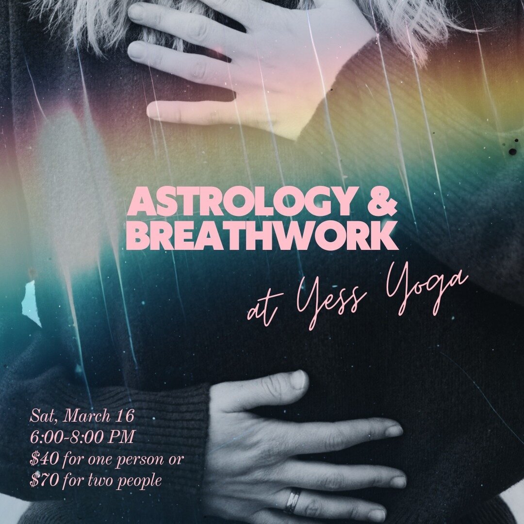 Join our own @amykuretsky and @laceyprpichedtke from @thefuturempls for group Astrology &amp; Breathwork at @yessyoga this Saturday, March 16 from 6-8pm! ⁠
⁠
Breathwork is a powerful experiential tool and process that allows deep self-exploration and