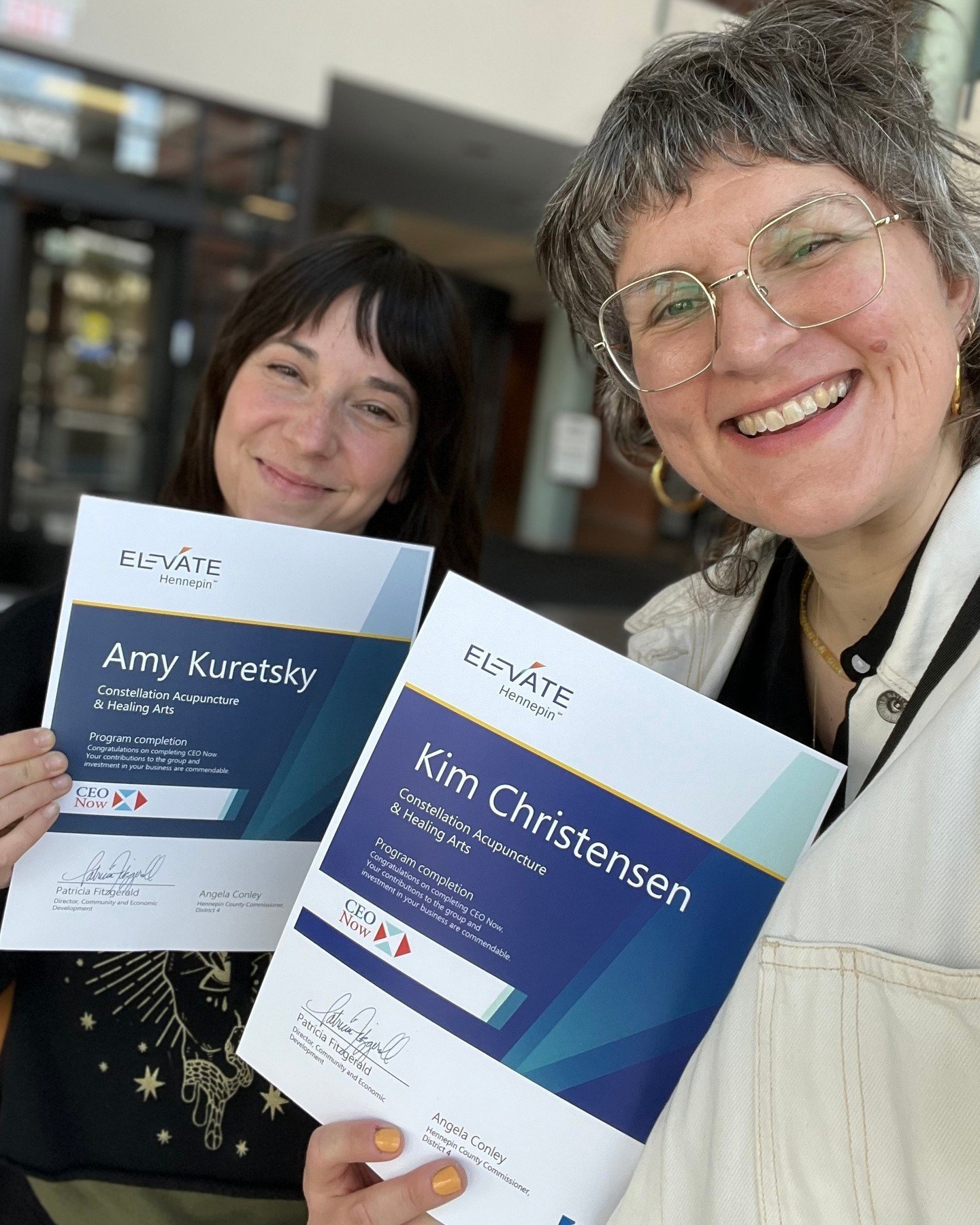 Clinic co-owners @amykuretsky and @kimchristensen.lac just completed the 7-month CEO Now program through Hennepin county&rsquo;s @elevatehennepin program! CEO Now is a group-learning opportunity for established, growth-minded business owners with emp