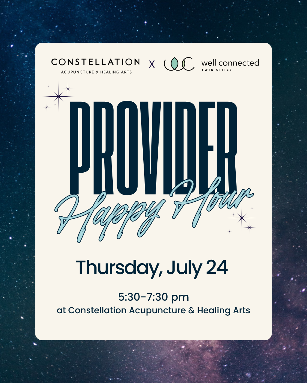 Wellness Provider Happy Hour with Well Connected Twin Cities