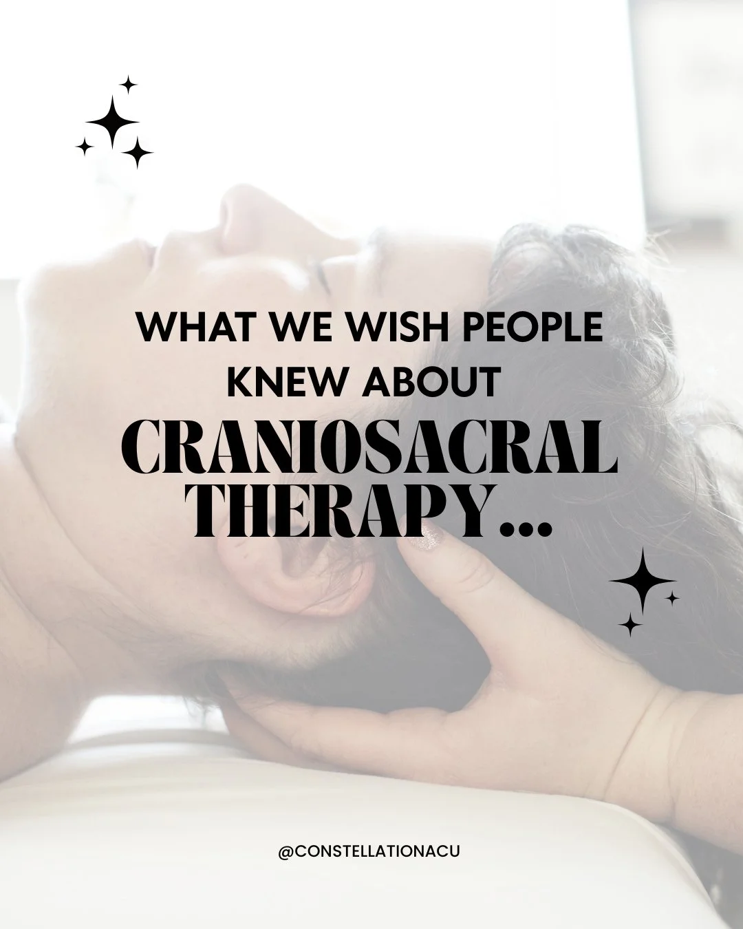What we wish people knew about craniosacral therapy&hellip; one of our favorite hand holds in a session is holding the back of the head.⁠
(although, if we&rsquo;re honest, we have LOTS of favorites&hellip; ear pull anyone?!)⁠
⁠
Not only does cradling