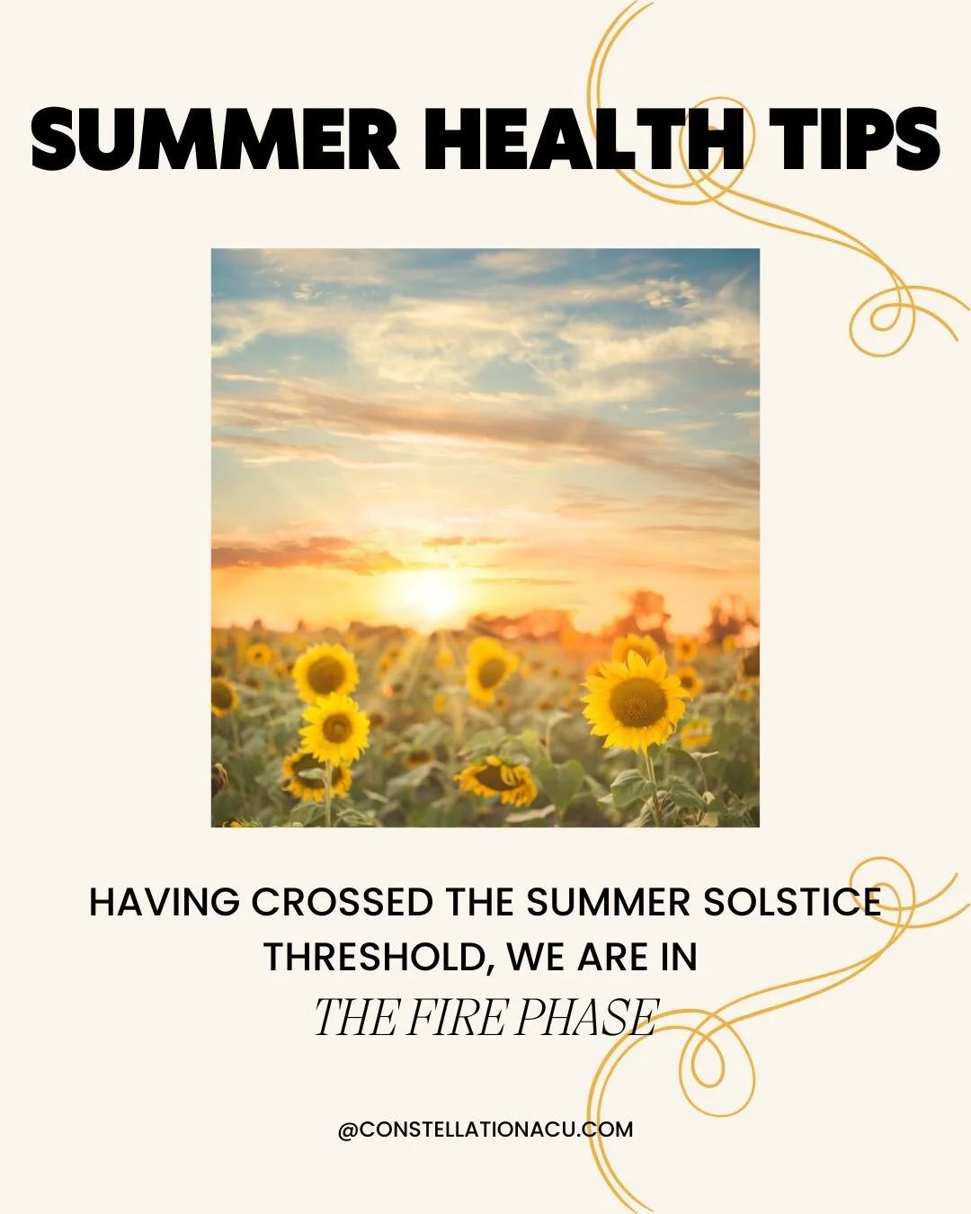 The Fire element takes the young sprout energy of spring and cultivates it into fuel for blooming, maturing, maximum potential. It relates to the Heart, Small Intestine, Pericardium, and Triple Warmer and can assist us in healthy integration of our e