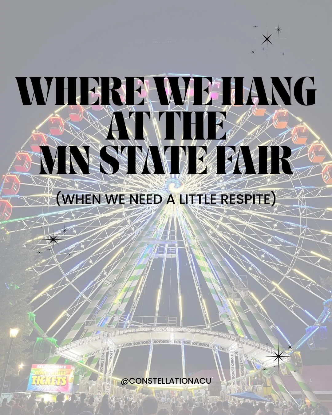 Happy start to the @mnstatefair to all who celebrate! 😁If you&rsquo;ve been to the Great Minnesota Get-Together before, you know it&rsquo;s a sea of people, sights, smells, tastes, colors, textures, sounds, and temperatures. 

In case you get overst