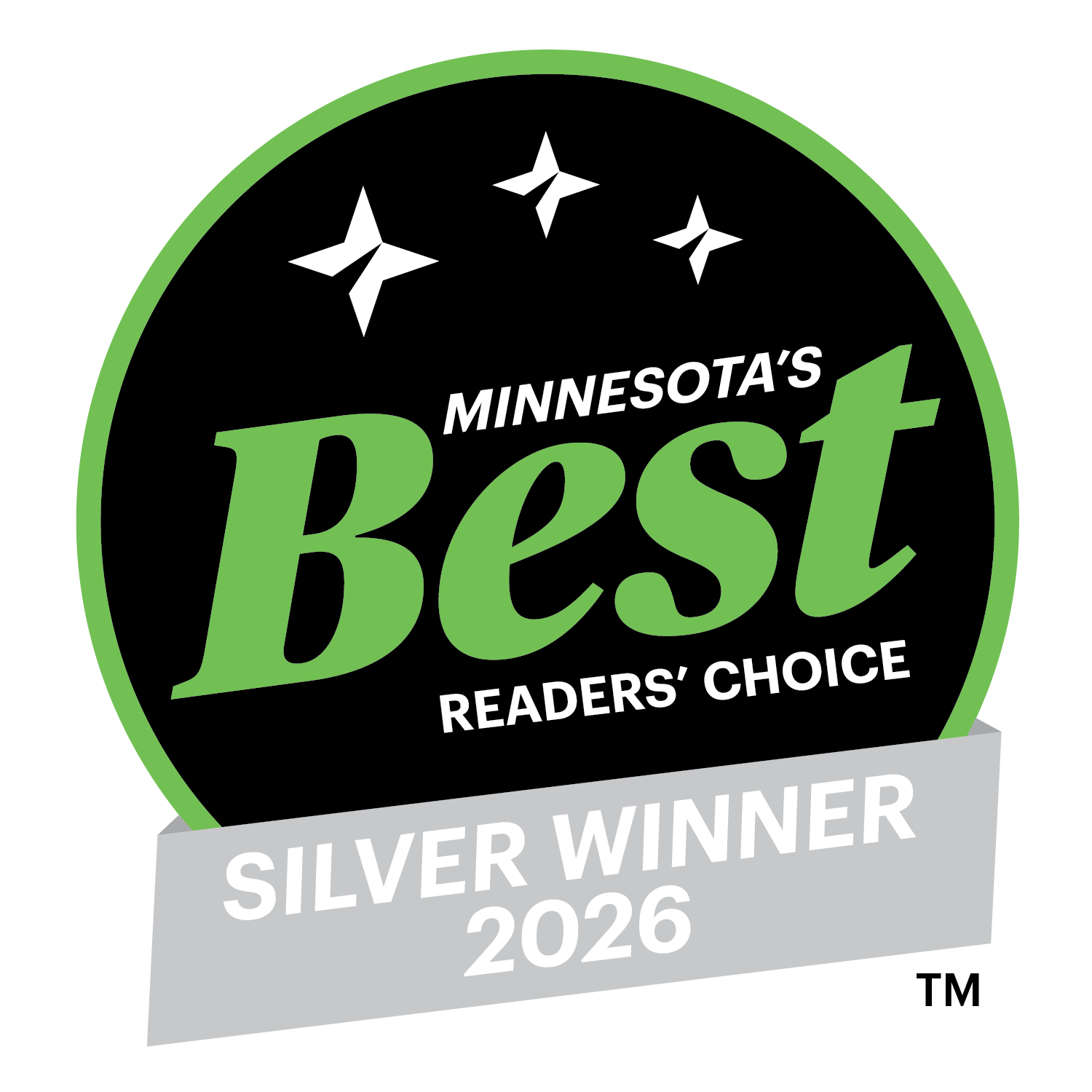 Logo for silver place in the MN Best competition.