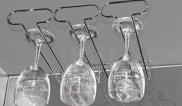 wine glass holder undermount