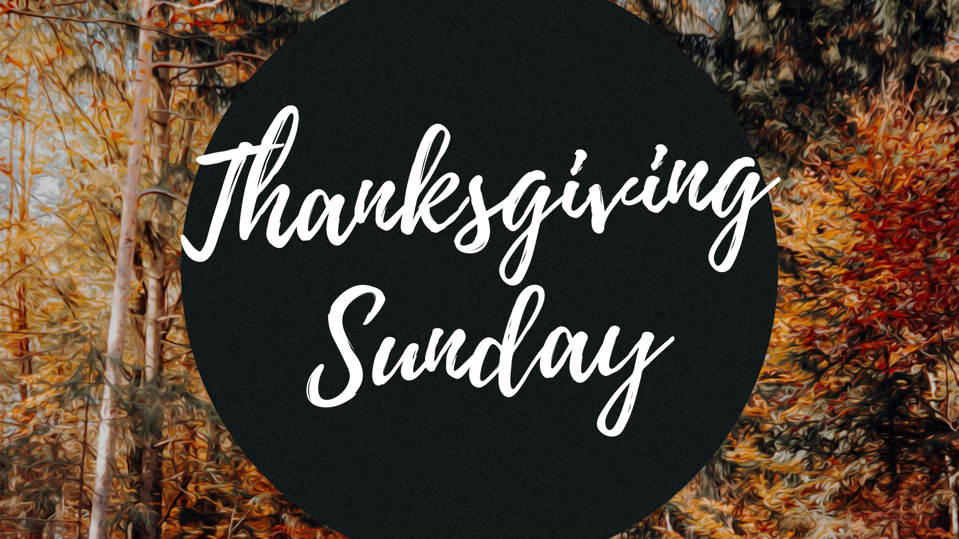 Thanksgiving Sunday (November 2020)