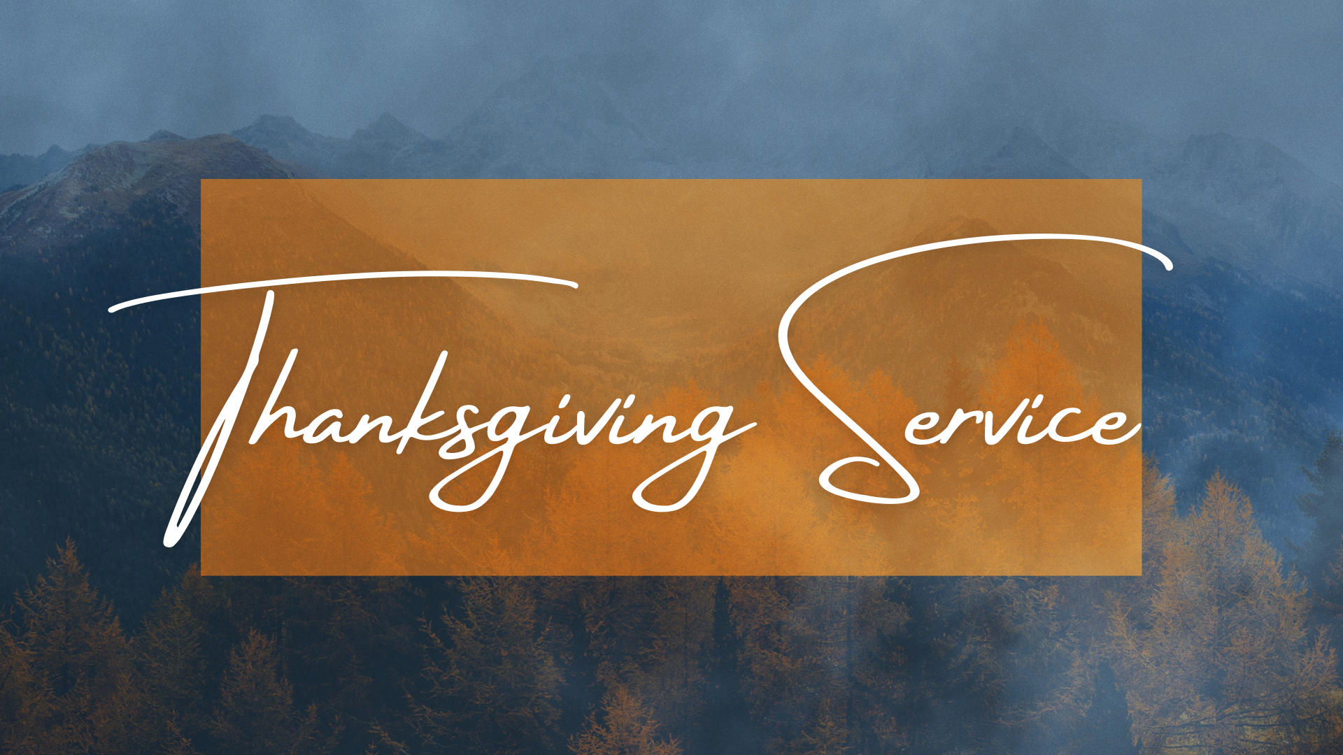 Thanksgiving Service (November 2021)