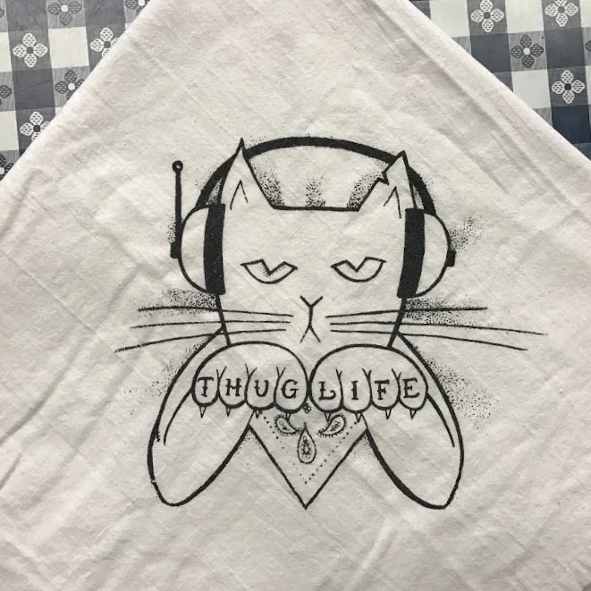 Thug Life Tea Towel 