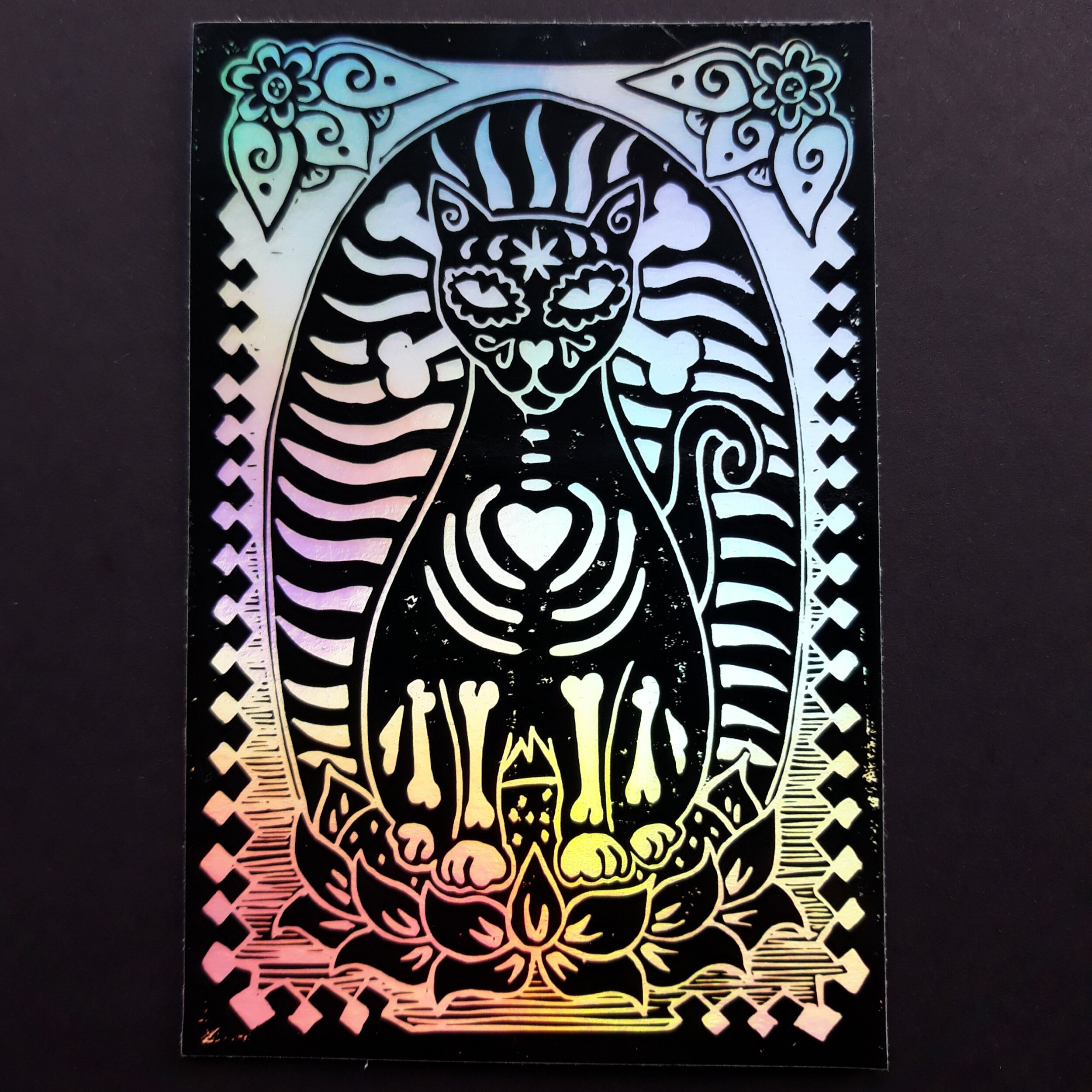 Our Lady of Catalupe Vinyl Hologram Sticker