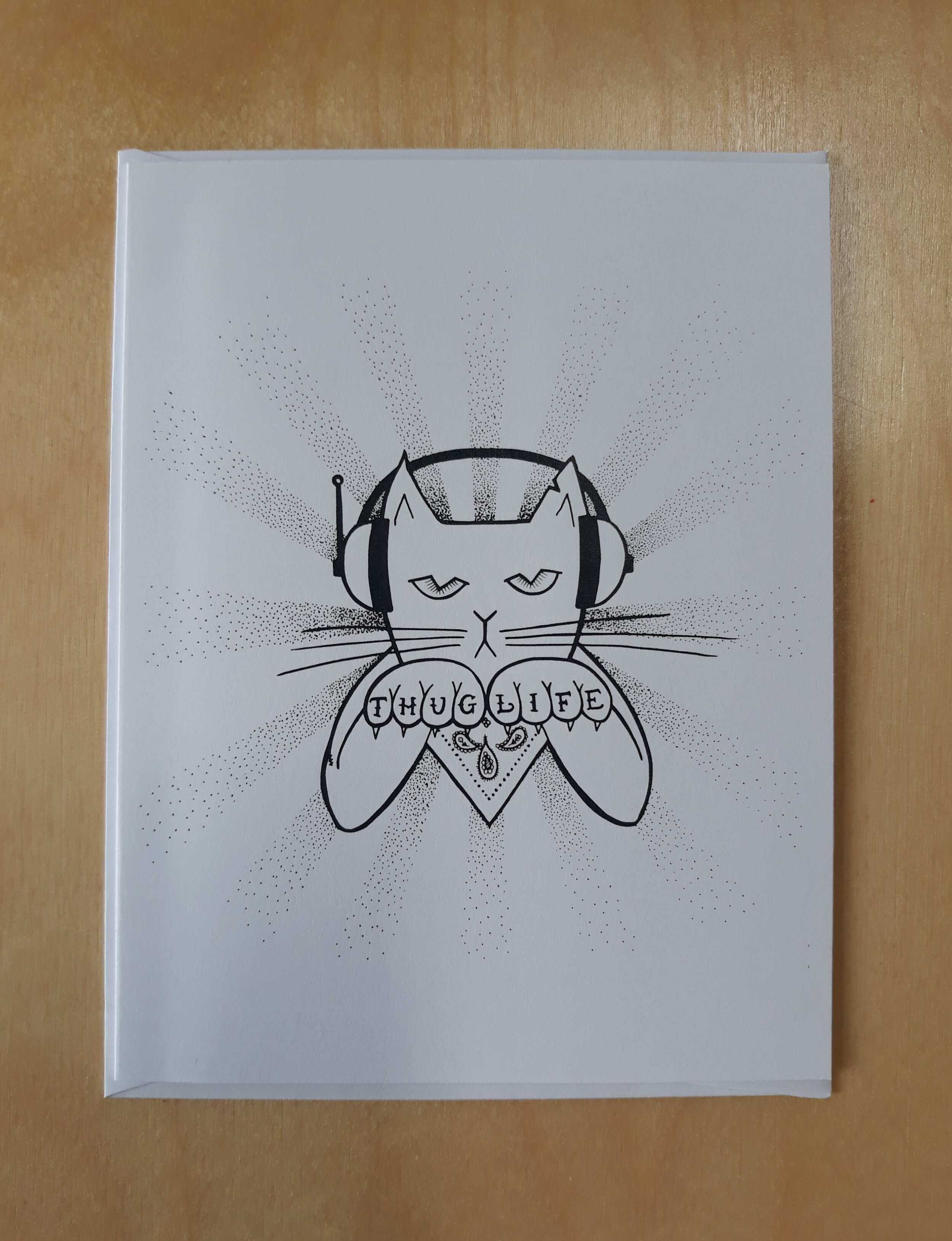 Thug Life Greeting Card