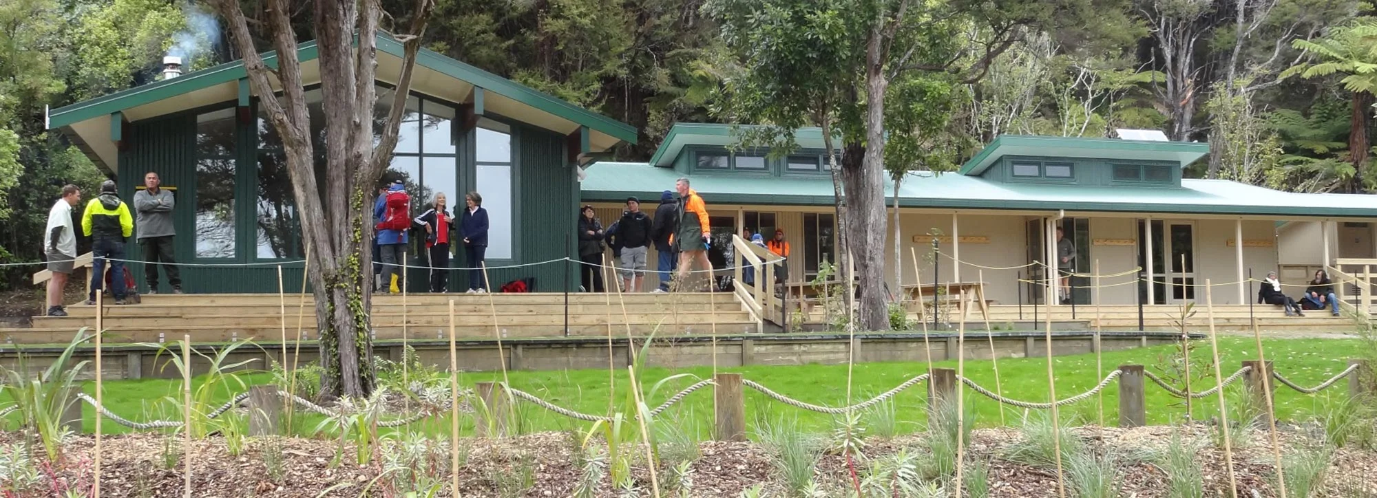 MINISTER OF CONSERVATION OPENS ANCHORAGE HUT