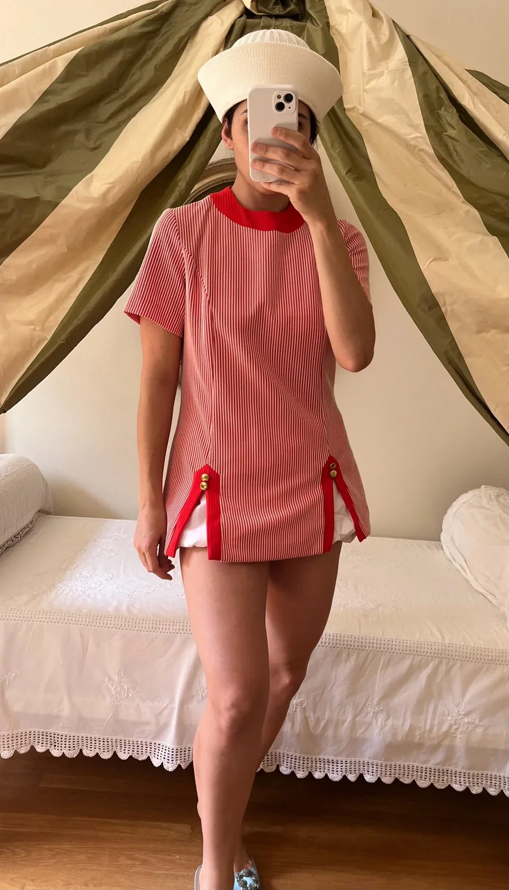 Vintage Striped Tunic Top