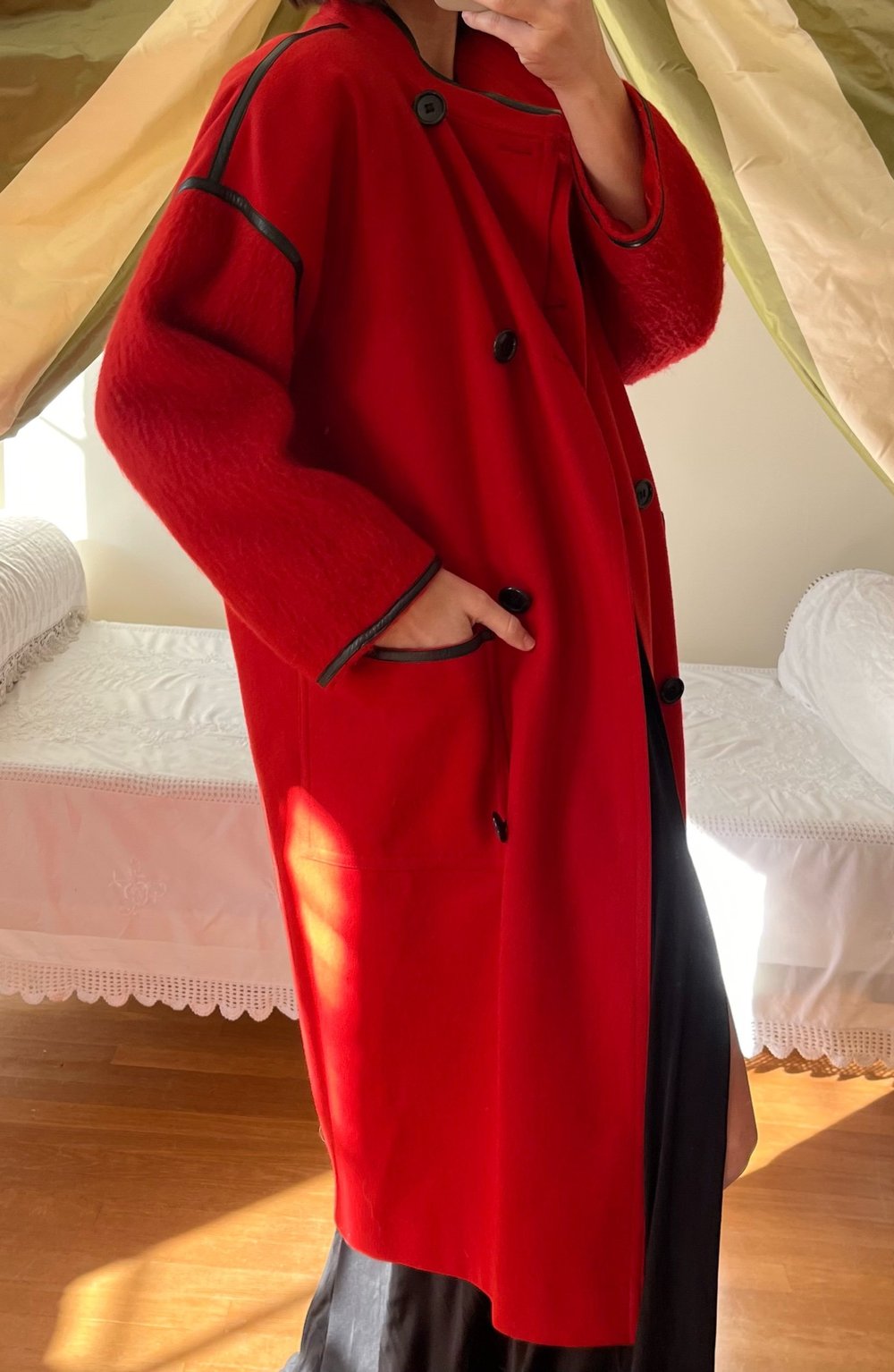 guy Laroche 80s フランス製vintageモヘアコート36 Vintage Guy Laroche Wool Mohair Coat — Lucia Zolea