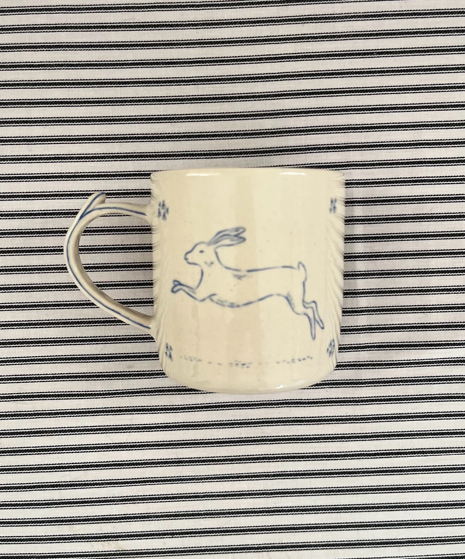 Hand Painted Delft Tile Broderie Mug — Lucia Zolea
