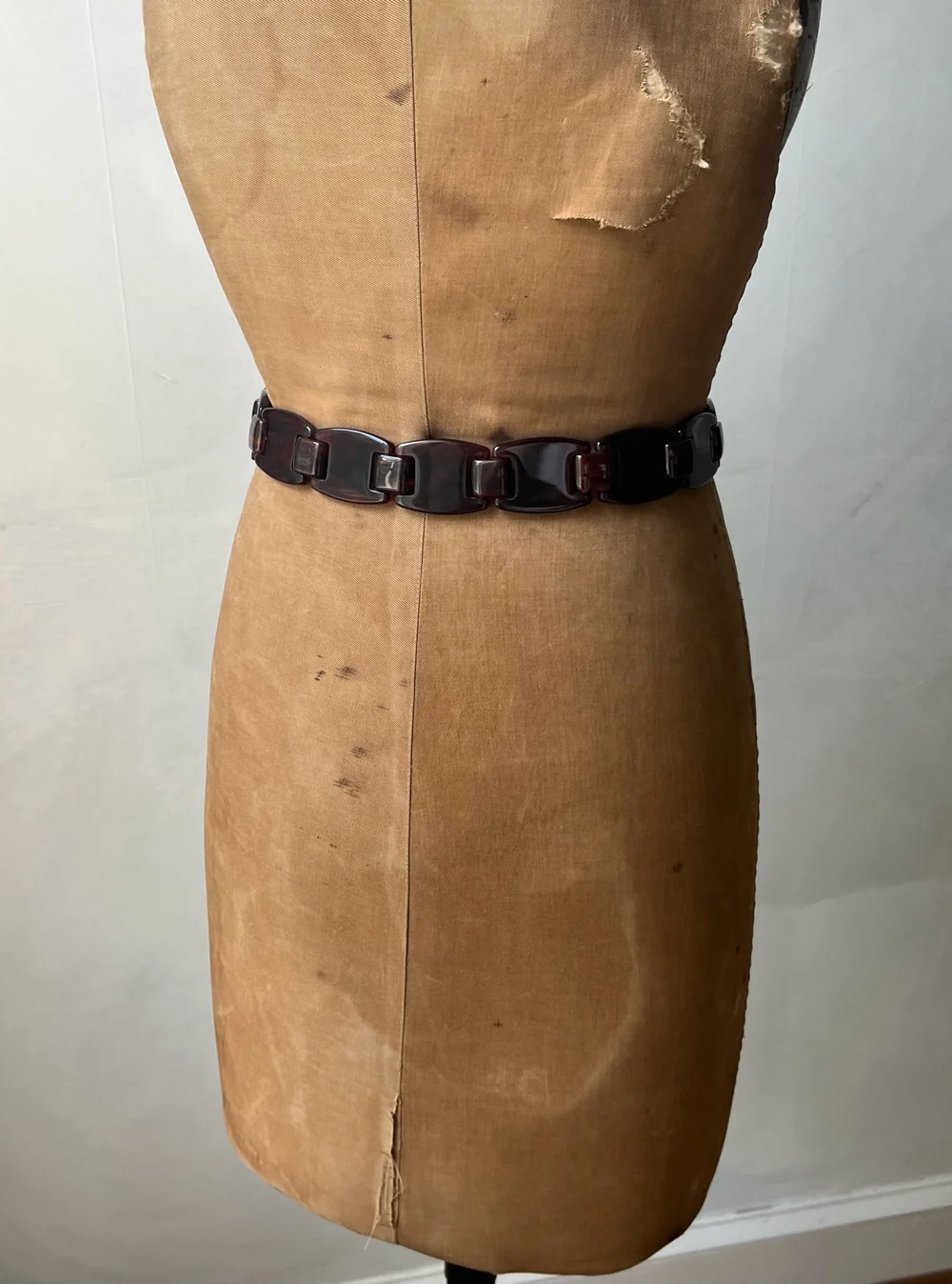 Vintage Prada Plexiglass Tortoise Link Belt — Lucia Zolea Vintage Prada Plexiglass Tortoise Link Belt — Lucia Zolea