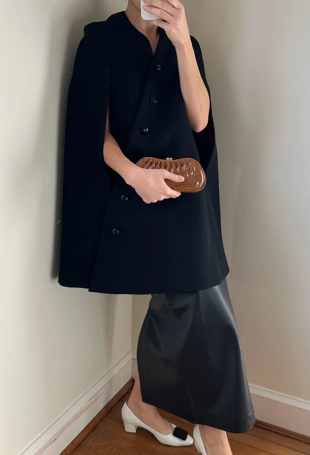 Timmy Woods Sculptural Wooden Ruched Purse — Lucia Zolea