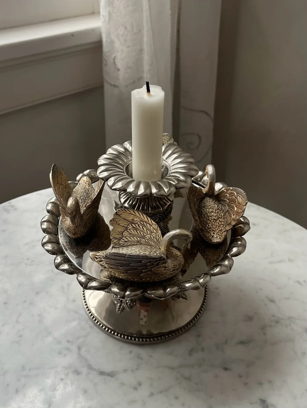 Rare Vintage Movable Swan Music Candlestick Holder — Lucia Zolea