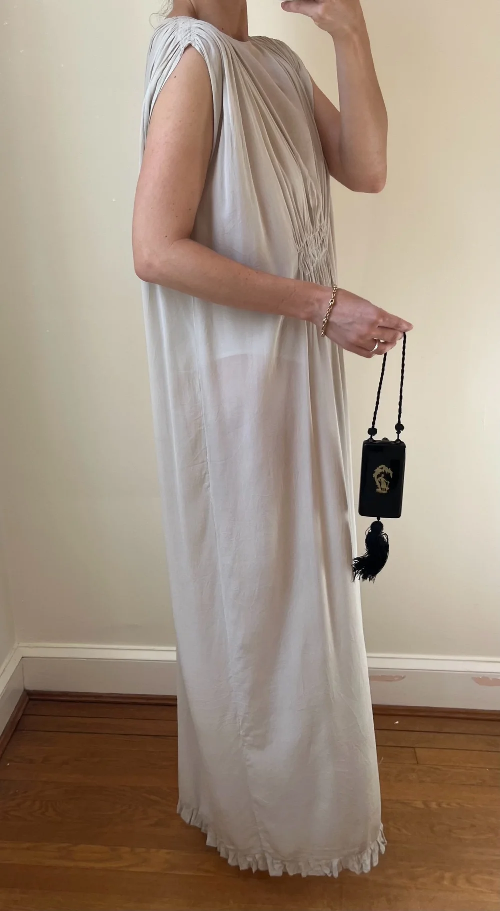 staud silk dress Staud Freda Silk Dress Ivory main image 0