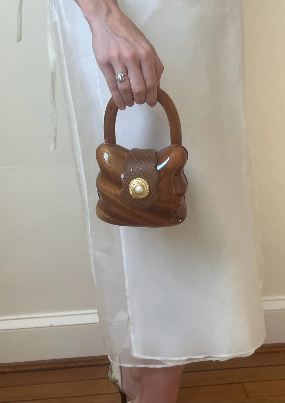 Vintage Timmy Woods Handmade Snakeskin Embossed Purse — Lucia Zolea