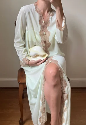 Vintage Emilio Pucci Citrus Lace Trim House Jacket — Lucia Zolea