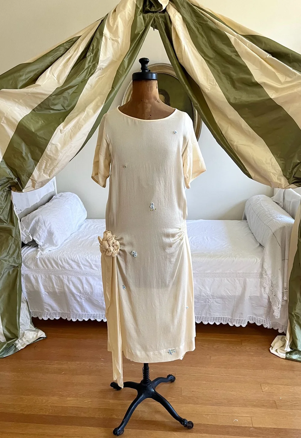 satin fabric dress Hammered Satin Gown