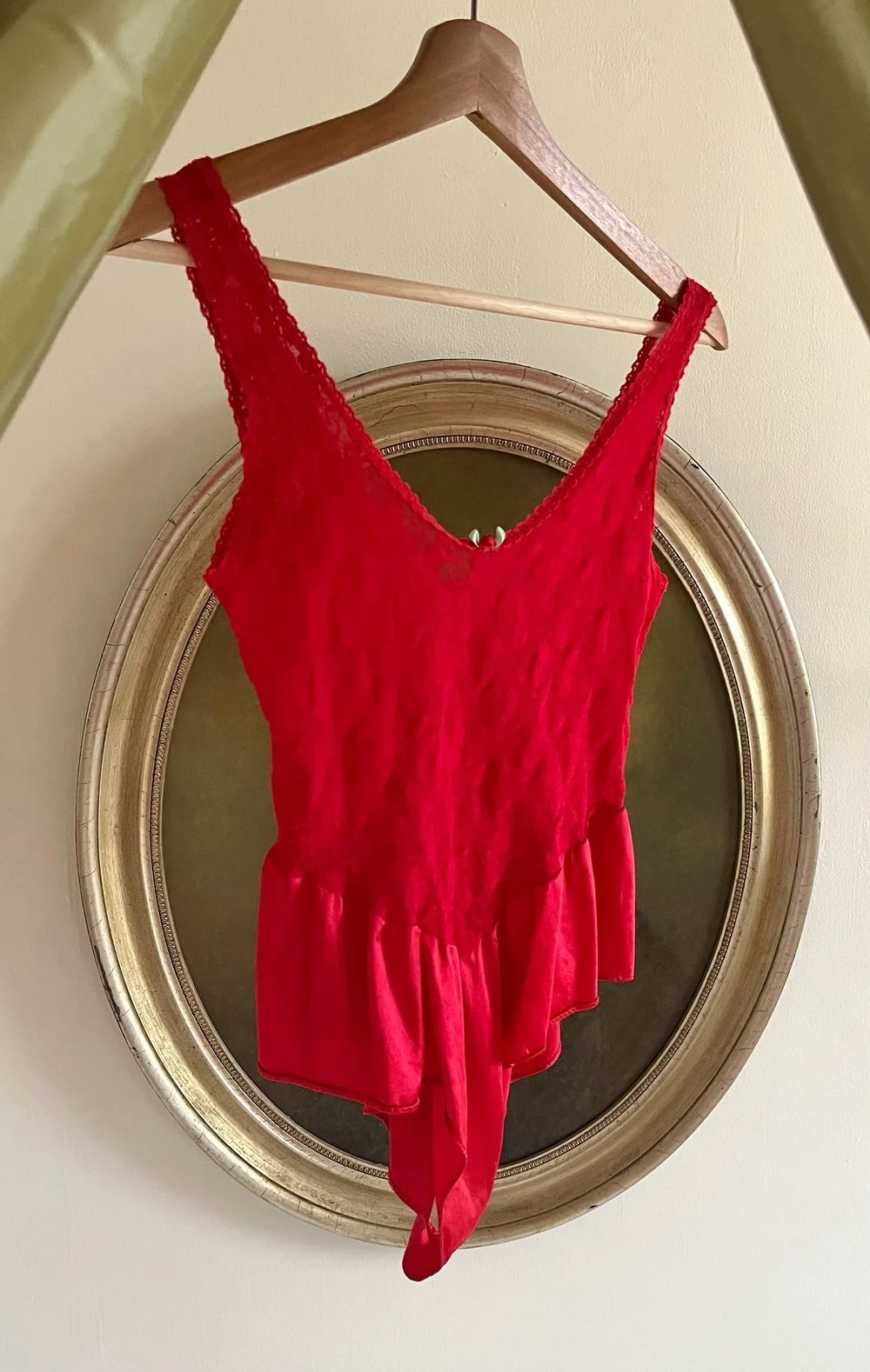 Vintage Floral Appliqué Lace Teddy