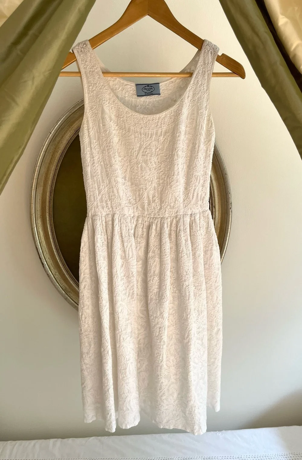 Prada Cotton Floral Embroidered Dress  Lucia Zolea