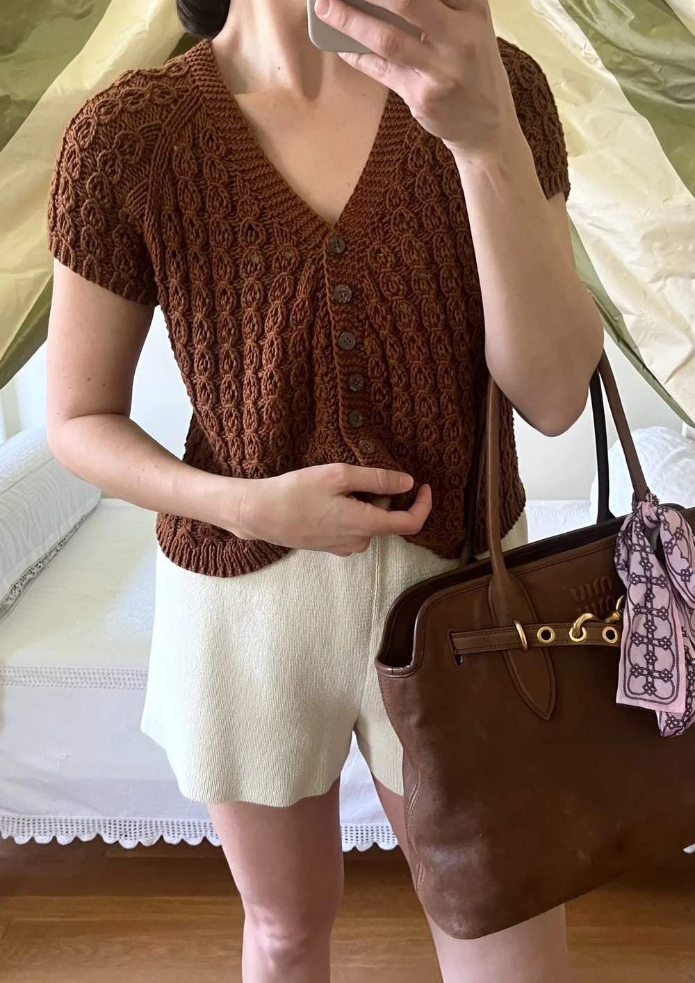 Vintage Hand Knit Cocoa Knit Top