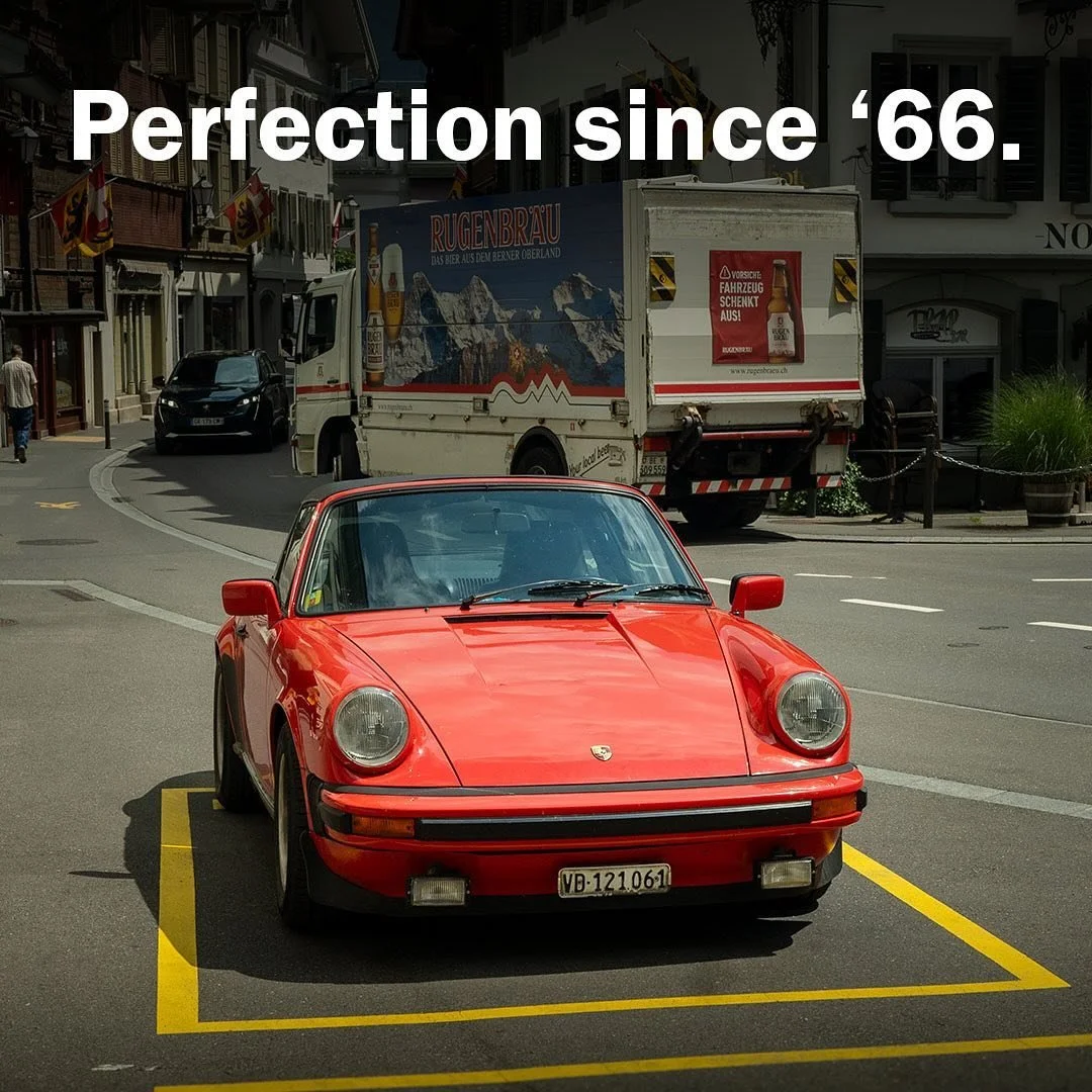 Decades of minor tweaks leads to perfection&mdash;whether in design or in every sip. Rugenbr&auml;u: brewed to perfection..
.
.
.
.
.
.
.
.
.
#porsche #beerad #beer #advertising #swissbeer #switzerland #artdirector #forhire