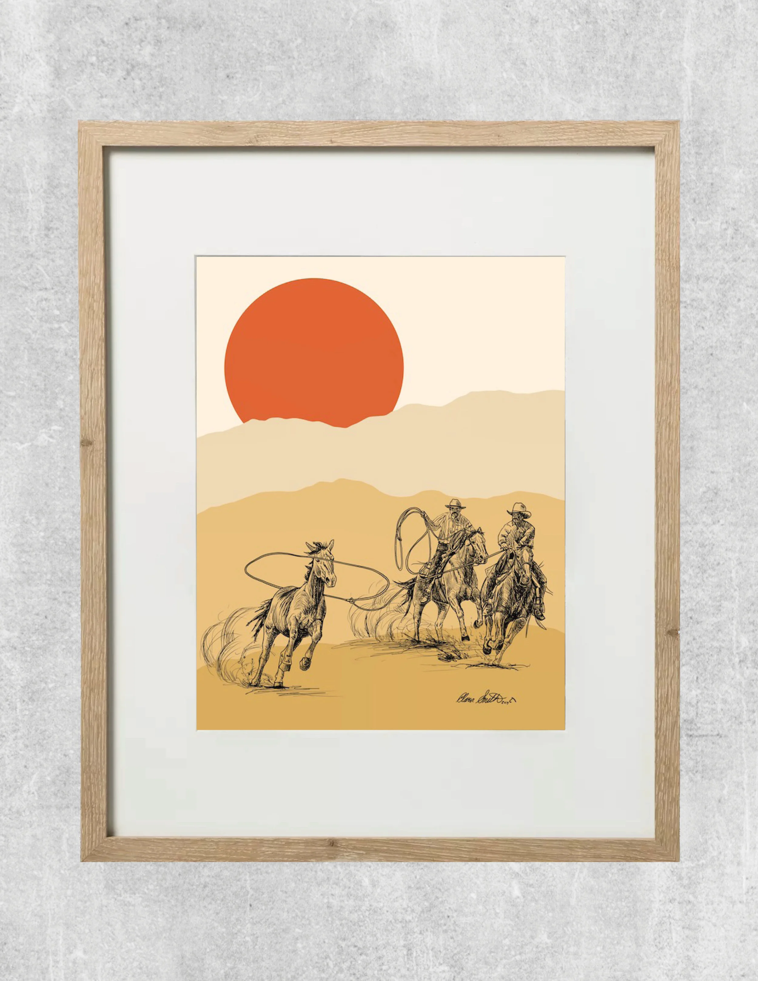 Roping the Rebel Framed.jpg