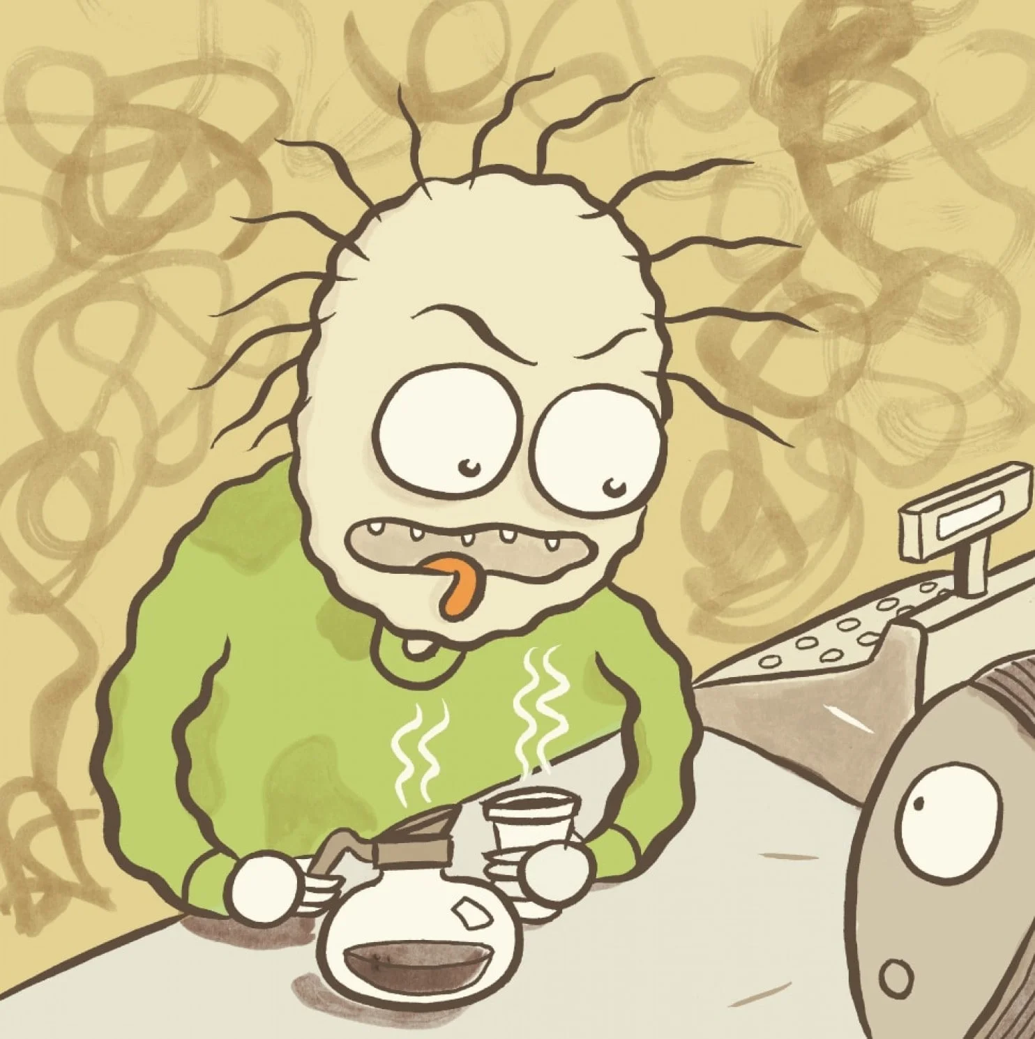 My husband is a nightmare until he has his coffee — and then he gets even worse