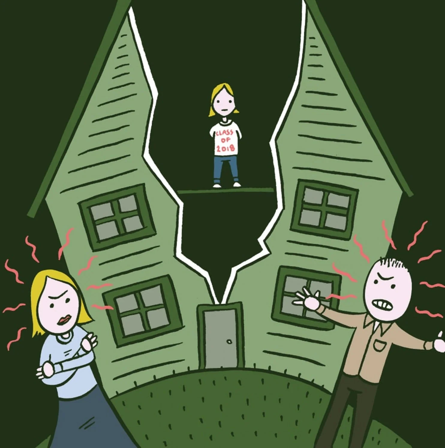 We planned to stay together 'til our daughter graduated, but now my husband wants to move out early