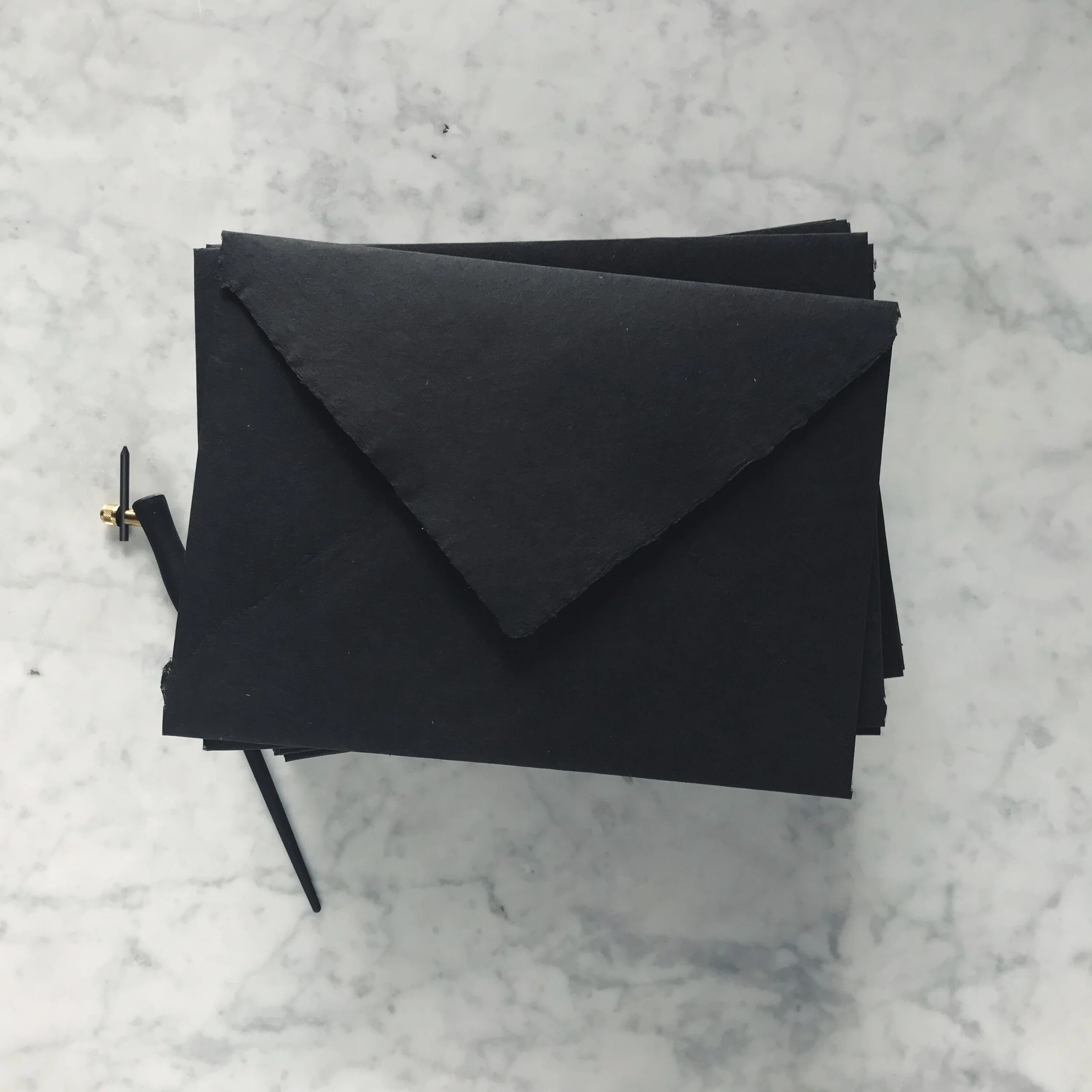Black Abaca // Envelopes and sheets