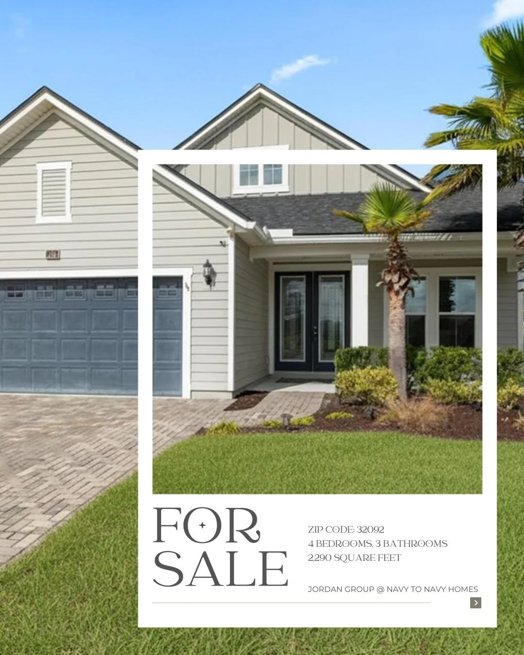 Out looking for a house this weekend? We currently have 6 amazing listings✨ 
&bull; Shearwater Community- 4/2 with flex space + Florida room under $550,000 
&bull; Nocatee- 4/3.5,Bonus Room, Large Pie Shaped Yard backing to preserve, Cypress Trails C