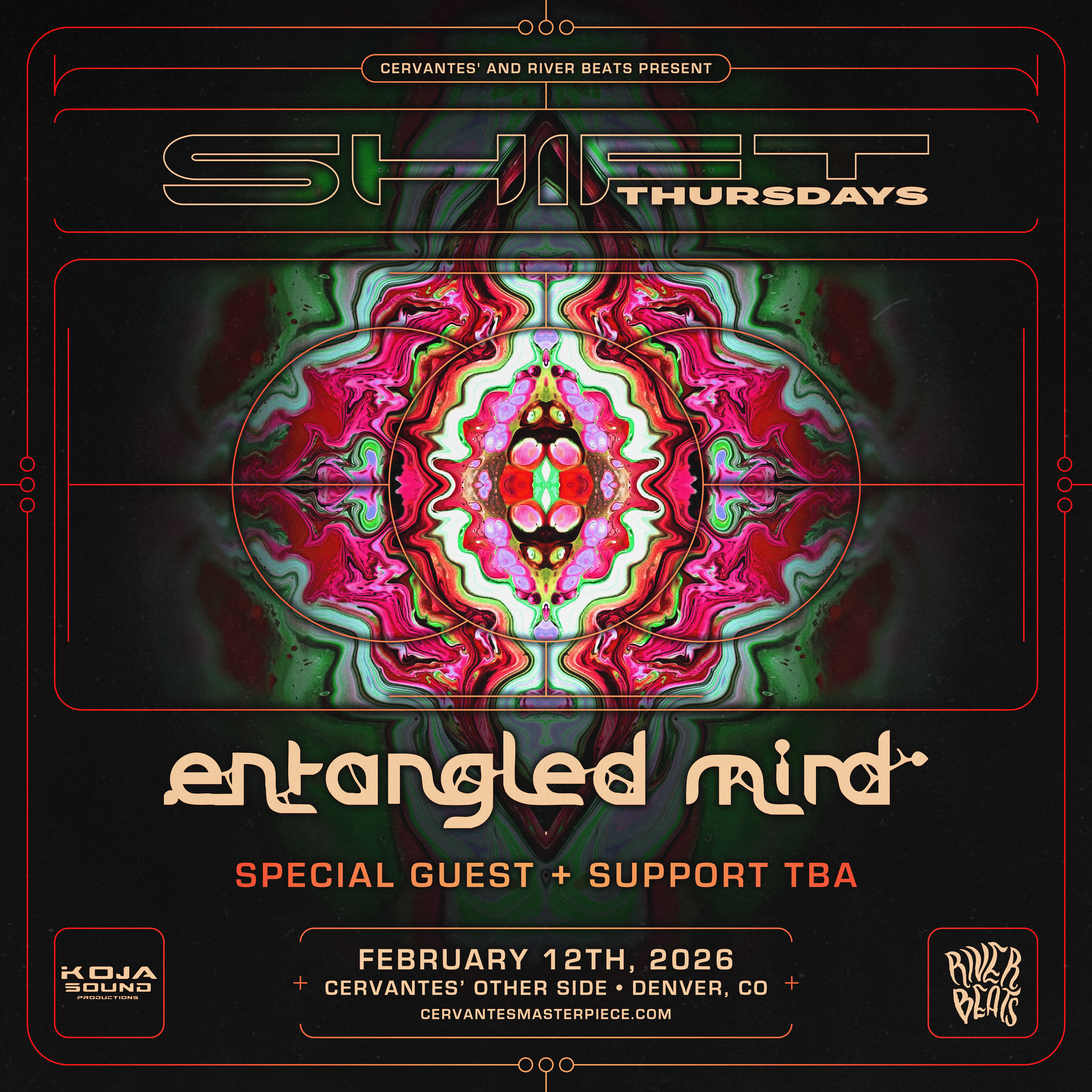 Cervantes &amp; River Beats Present: SHIFT Thursdays ft. Entangled Mind + Special Guests @ Cervantes Other Side - Denver, CO