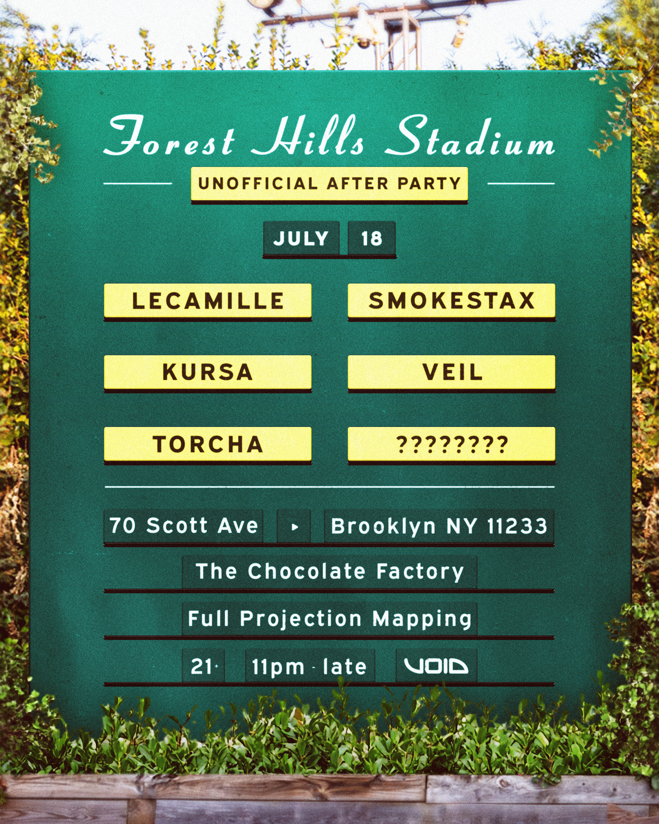 Zeds Dead Afters ft. Kursa, VEIL, Torcha, LeCamille, Smokestax &amp; more at The Chocolate Factory – Brooklyn, NY