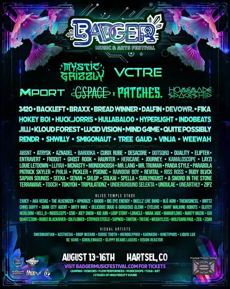 Badger Music &amp; Arts Festival ft. VCTRE, G-Space, 3420, Smigonaut, Vinja, and more - Hartsel, CO