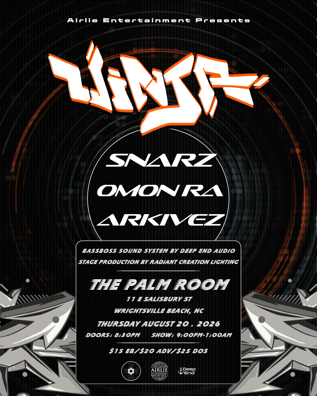 Airlie Entertainment Presents: Vinja at The Palm Room - Wilmington, NC