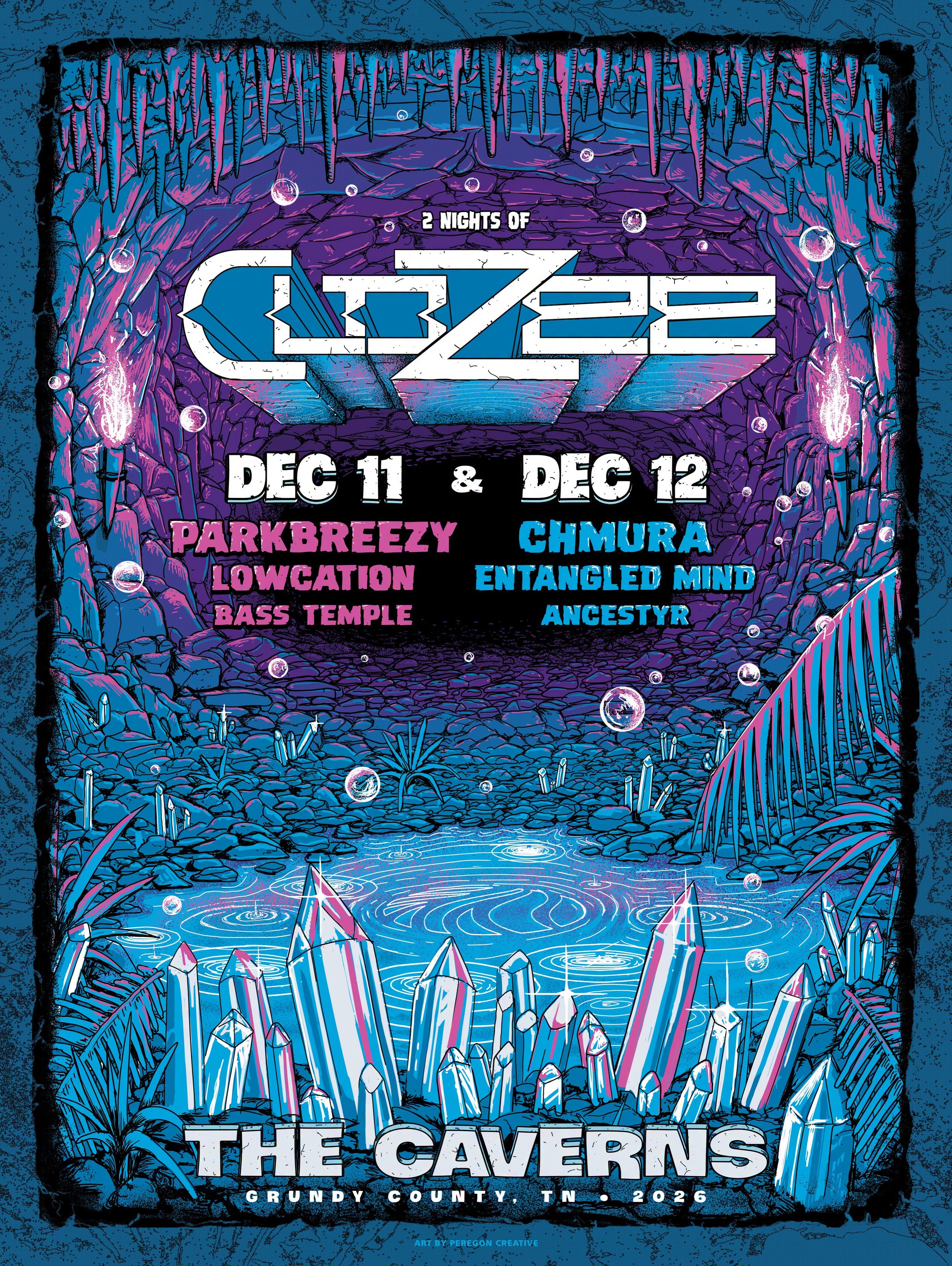 2 Nights of CloZee w/ Parkbreezy, Chmura, Entangled Mind, and more at The Caverns - Pelham, TN