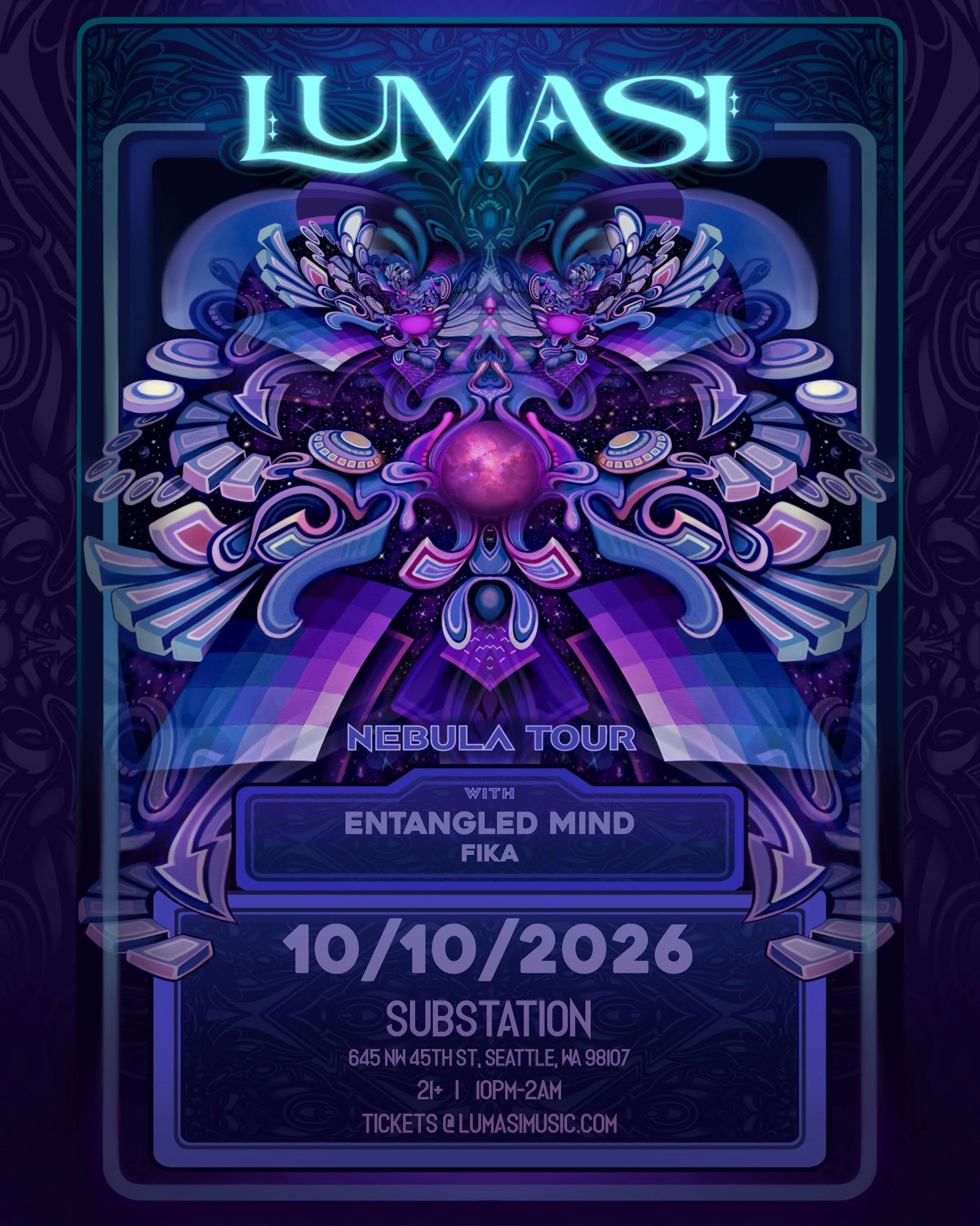 Lumasi: Nebula Tour ft. Entangled Mind &amp; Fika @ Substation - Seattle, WA