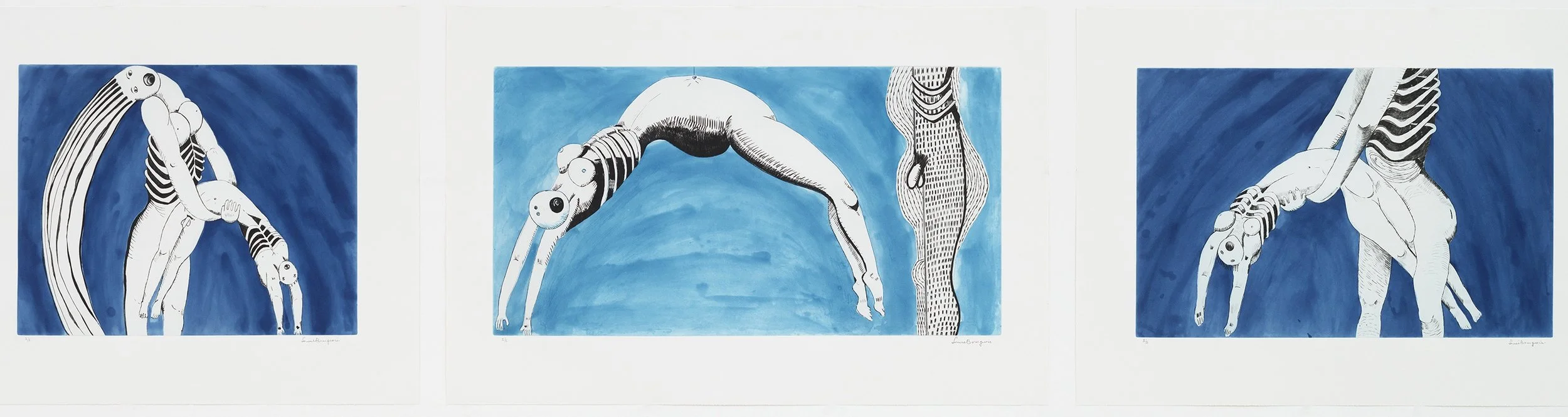 Louise Bourgeois (1911–2010). Triptych for the Red Room. 1994. The Museum of Modern Art, New York. Gift of the artist. © 2017 The Easton Foundation/Licensed by VAGA, NY