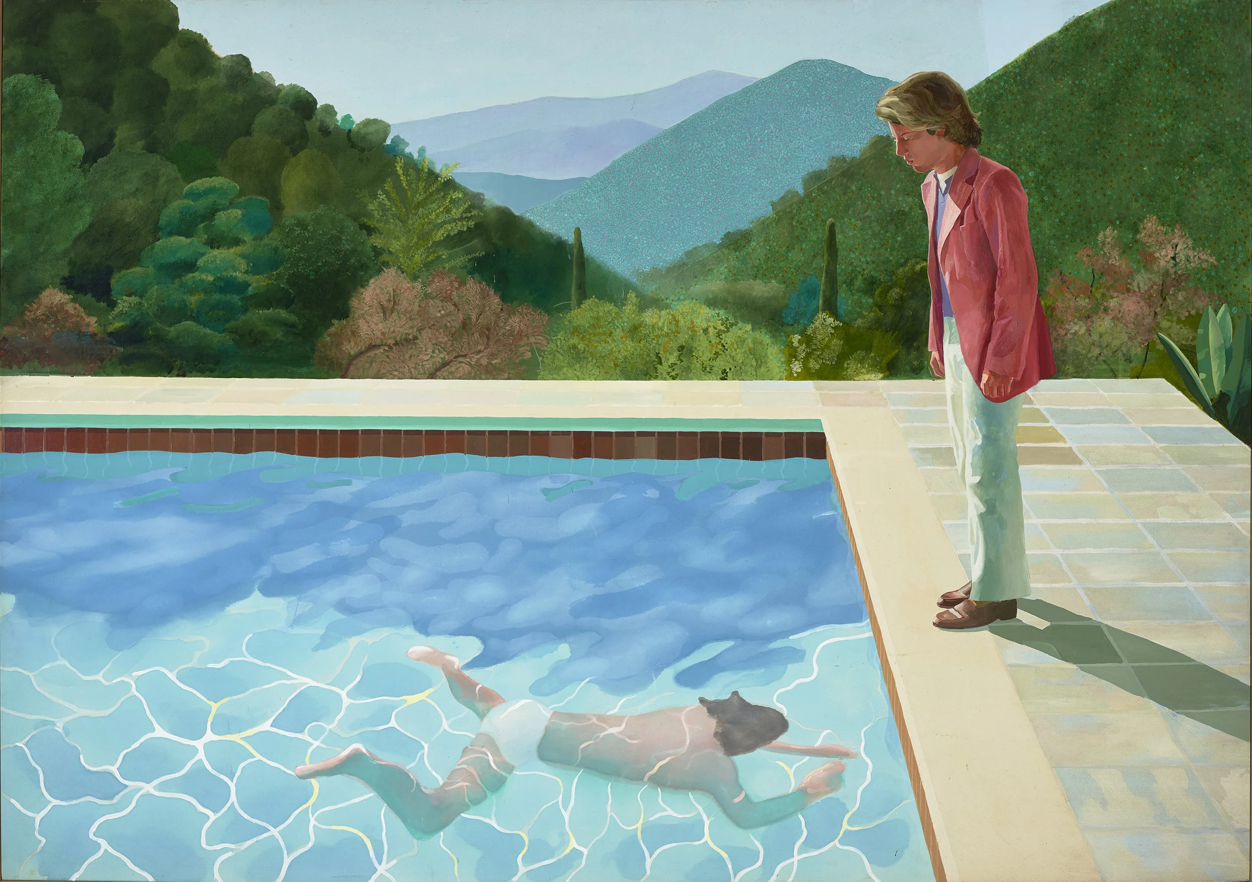 David Hockney. Portrait of an Artist (Pool with Two Figures), 1972. The Lewis Collection.