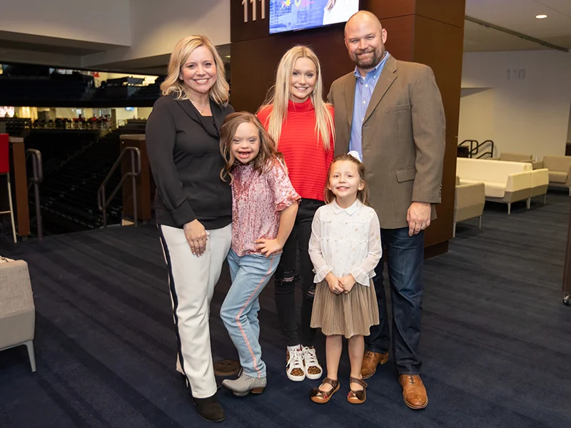 Mississippi’s 2019 Children’s Miracle Network Hospitals Champion, Aubrey Armstrong, with her family