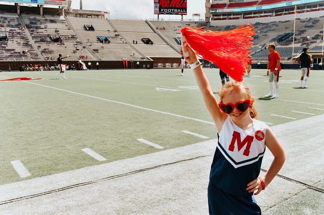   Avery Bell - a Miracle Kid and HUGE Ole Miss fan!  