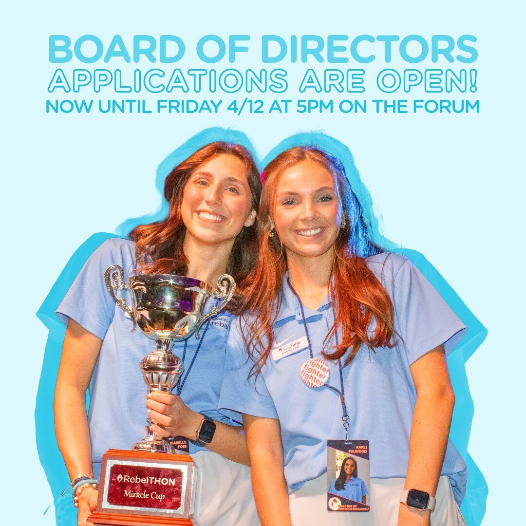 ‼️BOARD OF DIRECTORS APPLICATIONS ARE OPEN‼️

We are so excited to grow as an organization and want YOU to be apart of it!! Not sure what position you would thrive in? Head to our story to find out more about the #miraclemakers on our #dreamteam 🎉🤸