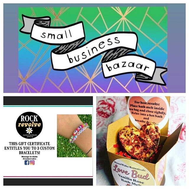 Two days left of the Small Business Bazaar! Shop our 40 vendors through the link in my bio. All of the items in this post are up in the virtual basket auction! Two ways to get entries to participate:
1) purchase items from our vendors! Every item pur