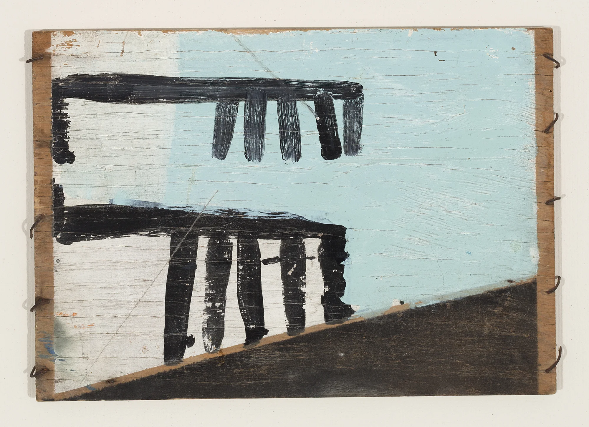 Abstract (St Kilda Reflections) 1939 enamel on board 19 x 27 cm Heide Museum of Modern Art, Melbourne Gift of Barrett Reid 1993 © Sidney Nolan Trust