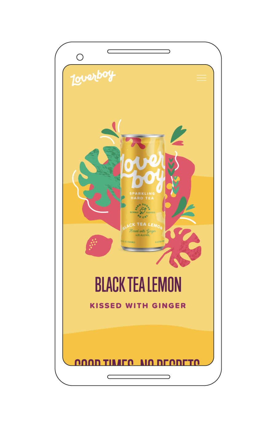 mobile product image of black tea lemon sparkling hard tea