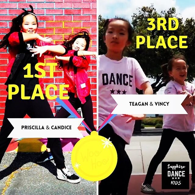 🏆🏆Thank you to everyone who voted for our kids talent show. We truly appreciate it. 
Congratulations 🎊 to @vaypriscilla  and @heywantssomecandy  for winning the first pace 🥇 🥇 
Congratulations 🎉 to Vincy and Teagan for winning the 3rd place 🥉 